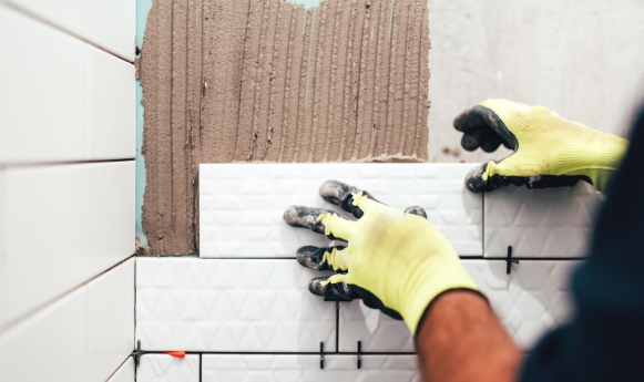 瓷磚膠那樣用，瓷磚多長時間都不可能掉